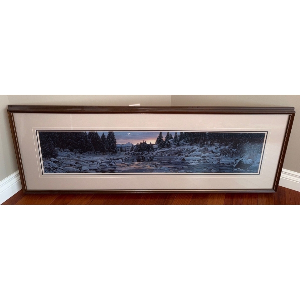 Rod Frederick "The Long Run" A pack of grey wolves in the Cascade Mountains Print 57 x 21