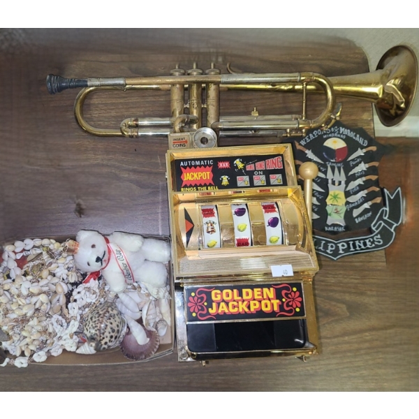 Mini Golden Jackpot Machine 6 X 11, Horn and More!