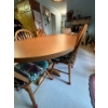 Image 4 : Beautiful farm style kitchen table with eight chairs custom-made top with melamine prevent scratches