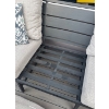 Image 2 : XL Modern Patio Sofa w/ Cloud Colored Cushions & Decorative Accent Pillows 