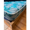 Image 3 : Double Bed w/ Frame, Mattress, Frame and Bedding Incl. Feather Duvet 