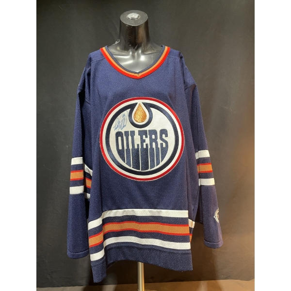Edmonton Oilers KOHO Licensed Jersey Signed, Adult Large