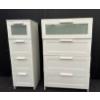 Image 1 : White Pair of Shelves - Largest is 31W, 16D, 41T