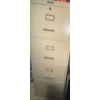 Image 2 : Large Four Drawered Beige Metal File Cabinet  20x27x55"tall