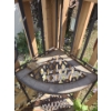 Image 8 : Metal Garden Set: Table 28" Top, 43 T, Four Chairs 19 W, 19 D, 46 T, Corner Shelf 20 W, 14 D, 55 T 