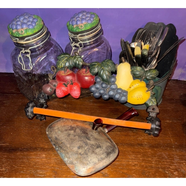 Vintage Kitchen Collectible Decor- Paper Towel Holder, Cannisters, Silverware & More!