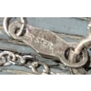 Image 2 : Pen Delfin - Sterling Stamped Chain w/ Rabbit Pendant 6.1g 