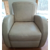 Image 1 : Cottswood Gorgeous Beige Leather Swivel Chair - 29W, 35D, 32T 
