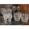 Image 1 : Vintage Cut Crystal Glassware Set with Decorative Patterns