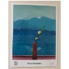 Image 1 : David Hockney - Mount Fuji & Flowers Art Print On Board 25x37"
