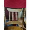 Image 2 : Rocking Chair with Light Wood Finish and Carved Details 42 T, 21 L, 18 W