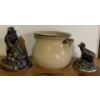 Image 1 : Miner Mining, Mountain Goat w/ Vintage Decorative Bowl 7T