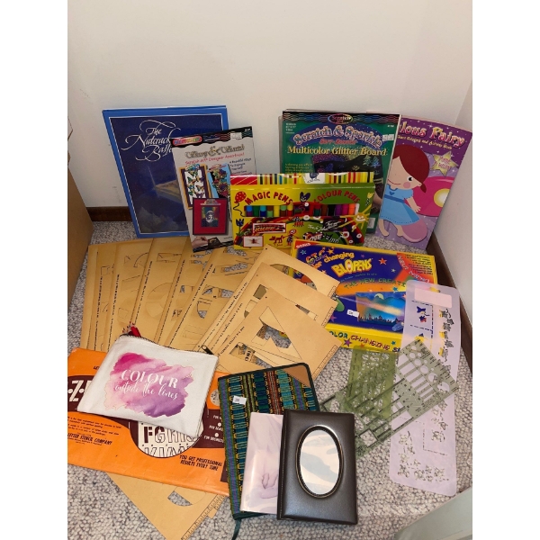 Art Essentials Magic Pens/ Stencils/ Glitter Board & More