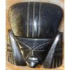 Image 6 : Hand Carved Yellow Marble Bookends & Black Obsidian Aztec Sculptures 