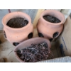 Image 4 : Group of Planters.  Tallest Planter 9 dia, 15 h. Decorative Rain Chain & other Garden Decor