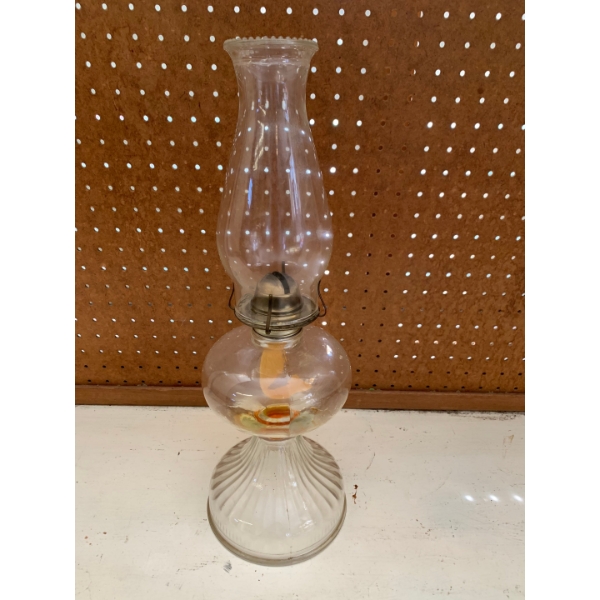  Antique Oil Lantern 19” T