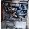 Image 1 : Ryobi Toolkit Includes  Models: Circular Saw R10633, Reciprocating Saw RJC181 X2, Flashlight PL1800