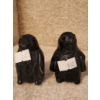 Image 1 : Pair of Wolf Original Soapstone Penguins 2.5 T