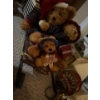 Image 3 : Miniature Christmas tree and Bears riding slays singing Christmas tunes and three LED lawn ornaments