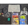 Image 1 : Original Sony PlayStation with Controller, Cords and Games