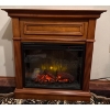 Image 1 : Wood Mantel Electric Fireplace - Designed To Provide Supplemental Heat & Ambiance