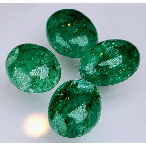 Emerald Set (36.7 ct total, 14×12 mm)