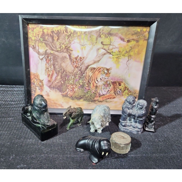 Beautifully Crafted Figures, Avon Perfume Bottle, Spaghetti Ox and Others