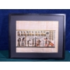 Image 6 : Pair of Egyptian Papyrus Art Pieces, One is Missing Glass, 20.5x17