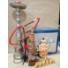 Image 3 : Hookah + Silver Plated Steel Fruit Bowl + 2 Hand Carved Wooden Collectables