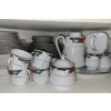 Image 1 : Tienshan Poinsettia Holiday Dishes Includes: Plates, Bowls, Cups, Teapot, Gravy Boat, Platter
