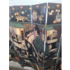 Image 12 : Two Asian Story Painted Panel Room Dividers- Each Divider: 60 W, 72 T- Designs on Both Sides 
