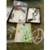 Image 2 : Costume Jewelry Collection #6 - Blingy Necklaces/Bracelets,  Broaches, Jade Pendant & More! 