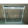 Image 2 : Decorative Glass Bottles and Light Blue Painted Table