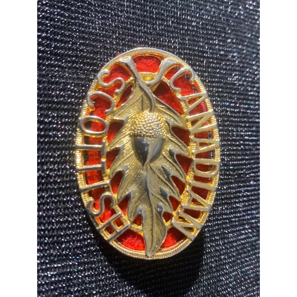 Collectible Military Cap Badge for the Canadian Scottish Regiment