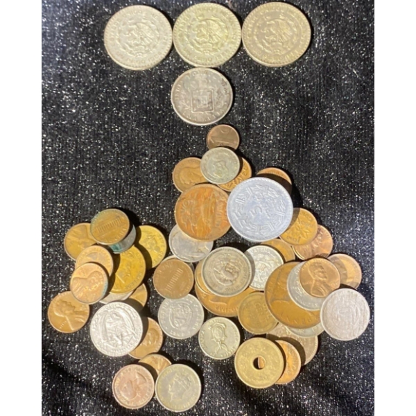 Collection of Coins from Around the World