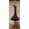 Image 2 : Cobalt Blue Venetian Glass Decanter 15 T- Also Includes 3 Colored Glass Flutes