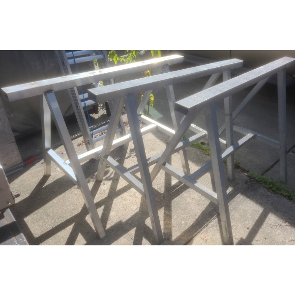 Heavy Duty Solid Steel Sawhorses