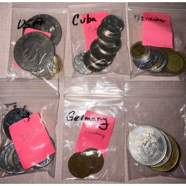 Assorted World Currency / Coinage - USA Italy & More 