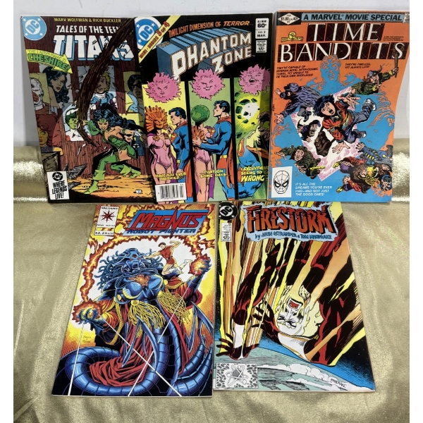Six Comic Books Featuring Various Titles