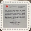 Image 4 : 1985 Canadian National Parks Silver Dollar 50% Silver 23.3 Grams