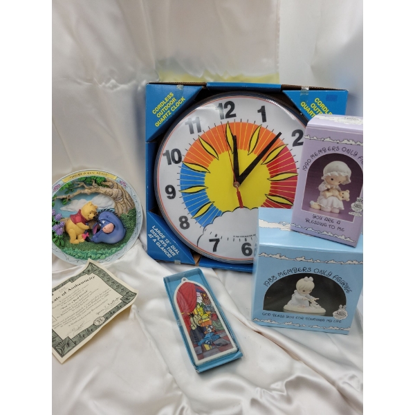 Nursery Collectables - Whinnie The Pooh Plate Precious Moments & More