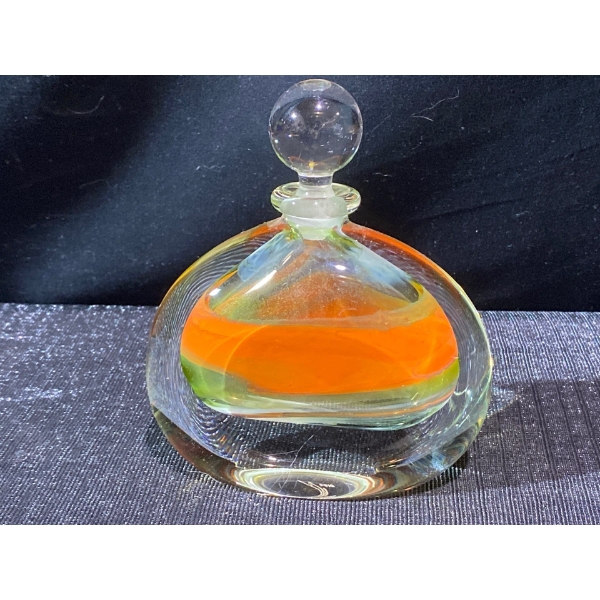 David Reade Handmade Perfume Bottle-Hand Signed-Glass