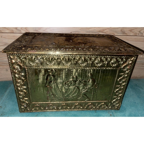 Brass Treasure Chest 25x14x19