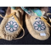 Image 3 : Moccasins w/ Beading and Fur- Size Not Indicated, 10" Bottom Sole, 13 T 