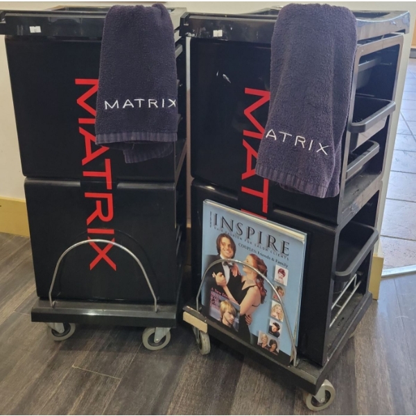 Matrix Barber Carts on Casters #1-15x17x32 - 2 Count 