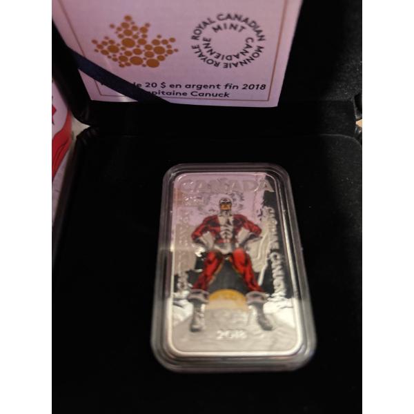 2018 $20 Captain Canuck - Pure Silver Coin