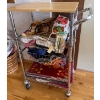 Image 1 : Kitchen Cart Jam Packed w/ Kitchen Charms Lava Lamp Table Linens & More