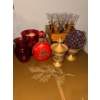 Image 1 : Mikasa Festive Kensington Wine Glasses, Vintage Leather Wrapped Decanter, and More