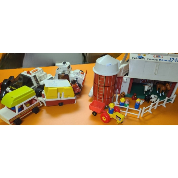 Vintage Fisher Price Family Play Farm and OtherToys, Mr.Men Figurines
