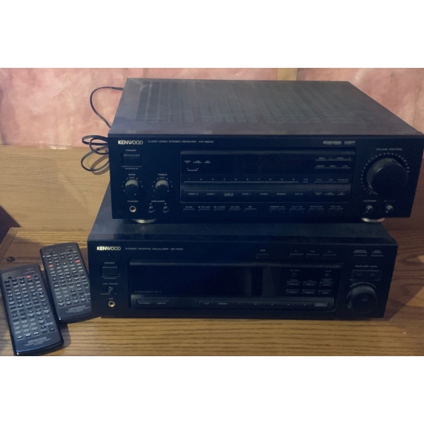 Kenwood Audio Video Stereo Reciever KR-V8540 w/ Stereographic Equailizer GE-7030